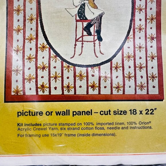 Rare Bucilla Creative Needlecraft Holly Hobbie "Sitting Pretty" Kit - New/Sealed - Picture 4 of 6